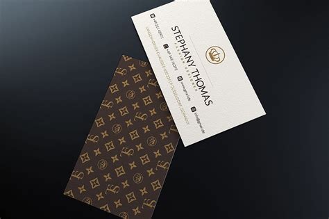 louis vuitton business card